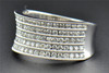 Diamond Wedding Band 14K White Gold Round Cut Ladies 5 Row Ring Concave 1 Ct