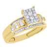 10K Yellow Gold Baguette Diamond Rectangle Style Ladies Engagement Ring 0.50 Ct.