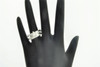 Marquise Diamond Bridal Set 14K White Gold Engagement Ring Wedding Band 0.38 Ct