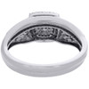 Diamond Engagement Wedding Ring 10K White Gold Round Cut Pave 1/3 Ct. Bridal Set
