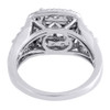 Diamond Engagement Ring 14K White Gold Princess Cut Square Halo Design 2 Tcw.