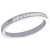 14K White Gold Princess Cut Diamond Wedding Band Ladies Engagement Ring 0.25 Ct.