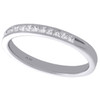 14K White Gold Princess Cut Diamond Wedding Band Ladies Engagement Ring 0.25 Ct.