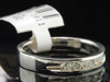 14K White Gold Round Cut Diamond Wedding Band Anniversary Ring 0.28 Ct.