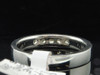 14K White Gold Round Cut Diamond Wedding Band Anniversary Ring 0.28 Ct.