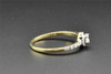 Solitaire Diamond Engagement Ring Round Cut 10K Yellow Gold Halo Set 0.25 Ct