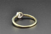 Solitaire Diamond Engagement Ring Round Cut 10K Yellow Gold Halo Set 0.25 Ct