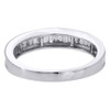 10K White Gold Baguette Diamond Wedding Band 2.65mm Anniversary Ring 0.50 Ct.