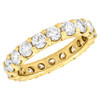 14k Yellow Gold Diamond Eternity Wedding Engagement Band Ring Prong Setting 3 Ct