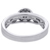 14K White Gold Solitaire Diamond Halo Infinity Engagement Ring Bridal Set 1/2 Ct