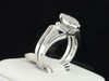 Diamond Engagement Wedding Set Ladies 10K White Gold Round Bridal Ring 1/3 Tcw.