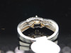 14K White Gold Real Marquise Diamond Engagement Ring Wedding Bridal Set 1/2 CT.