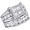 Princess Cut Diamond Engagement Ring 5 Ct. White Gold Wedding Bridal Set