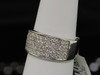Diamond Wedding Band Ladies 14K White Gold Round Pave Anniversary Ring 1 Tcw.