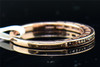 Ladies 10K Pink Rose Gold Red Diamond Engagement Wedding Ring Anniversary Band