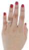 Diamond Promise Engagement Wedding Ring 10K Yellow Gold Square Shape 0.10 Ct.