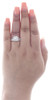 14K White Gold Solitaire Diamond Bridal Set Square Engagement Ring + Band 1 Ct