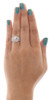 Diamond Bridal Set 10K White Gold Round Solitaire Engagement Wedding Ring 1/2 Ct