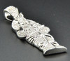 Diamond Egyptian Pharaoh King Tut Mummy Pendant 925 Sterling Silver Charm .64 Ct