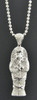 Diamond Egyptian Pharaoh King Tut Mummy Pendant 925 Sterling Silver Charm .64 Ct