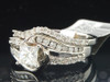 14K White Gold Solitaire Princess Cut Diamond Bridal Set Engagement Wedding Ring