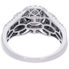 Diamond Wedding Engagement Ring 14k White Gold Round Cut Halo Style 0.80 Ct.