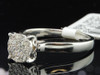 14k White Gold Round Diamond Wedding Engagement Ring Promise Band 1/4 Ct.