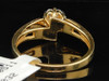 Diamond Flower Wedding Engagement Ring Ladies Yellow Gold Round Design 1/4 Tcw.