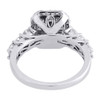 Diamond Engagement Ring Ladies 14K White Gold Princess Cut Halo Design 2.26 Tcw.