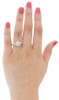 Round Diamond Engagement Wedding Ring 10K Yellow Gold Pave Halo Head 0.25 Ct.