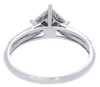 Diamond Promise Engagement Wedding Ring 10K White Gold Square Shape 0.10 Ct.