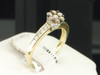 Brown Flower Diamond Engagement Ring 10K Yellow Gold Promise Band 1/2 Ct.