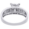 10K White Gold Diamond Engagement Wedding Ring Round Cut Cluster Head 0.45 Ct.