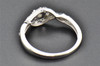 Diamond Engagement Ring Ladies Round Cut Promise 3 Stone 10K White Gold 0.27 Ct