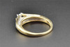 Solitaire Diamond Engagement Ring 14K Yellow Gold Round Cut 0.33 Ct Prong Set