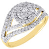 Diamond Wedding Ring Ladies 14K Yellow Gold Round Cut Engagement Band 3/4 Tcw