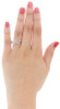 Round Diamond Engagement Wedding Ring Ladies 10K White Gold Halo Style 0.20 Ct.