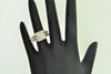 Diamond Engagement Ring 14K Yellow Gold Round & Quad Set Princess Cut 1.98 Ct