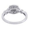 Diamond Engagement Ring Ladies 10K White Gold Round Solitaire Infinity 0.33 Tcw.