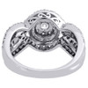 Diamond Wedding Ring 14K White Gold Solitaire Round Engagement Infinity 1.14 Tcw