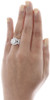 Diamond Wedding Ring 14K White Gold Solitaire Round Engagement Infinity 1.14 Tcw