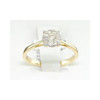 Solitaire Diamond Engagement Ring 14K Yellow Gold Round Cut 0.26 Ct