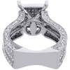 Diamond Engagement Wedding Ring 10K White Gold Fashion Square Pave Head 1.25 Ct.