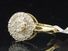 14k Yellow Gold Round Baguette Cut Diamond Halo Engagement Bridal Ring 0.69 Ct.