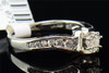 Diamond Solitaire Engagement Ring Ladies 14K White Gold Round Cut Design 1/2 Tcw