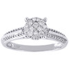 Diamond Engagement Wedding Ring Ladies 10K White Gold Round Cut Band 0.28 Tcw.