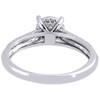 Diamond Engagement Wedding Ring Ladies 10K White Gold Round Cut Band 0.28 Tcw.