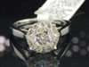 Solitaire Diamond Ladies Engagement Ring 14K White Gold Round Cut Promise 1 Ct.