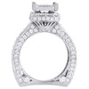 Diamond Engagement Ring Antique Halo Set Ladies 14K White Gold 4.36 Ct.