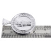 Diamond Jesus Pendant Mens .925 Sterling Silver Greek Key Charm 0.85 Tcw.